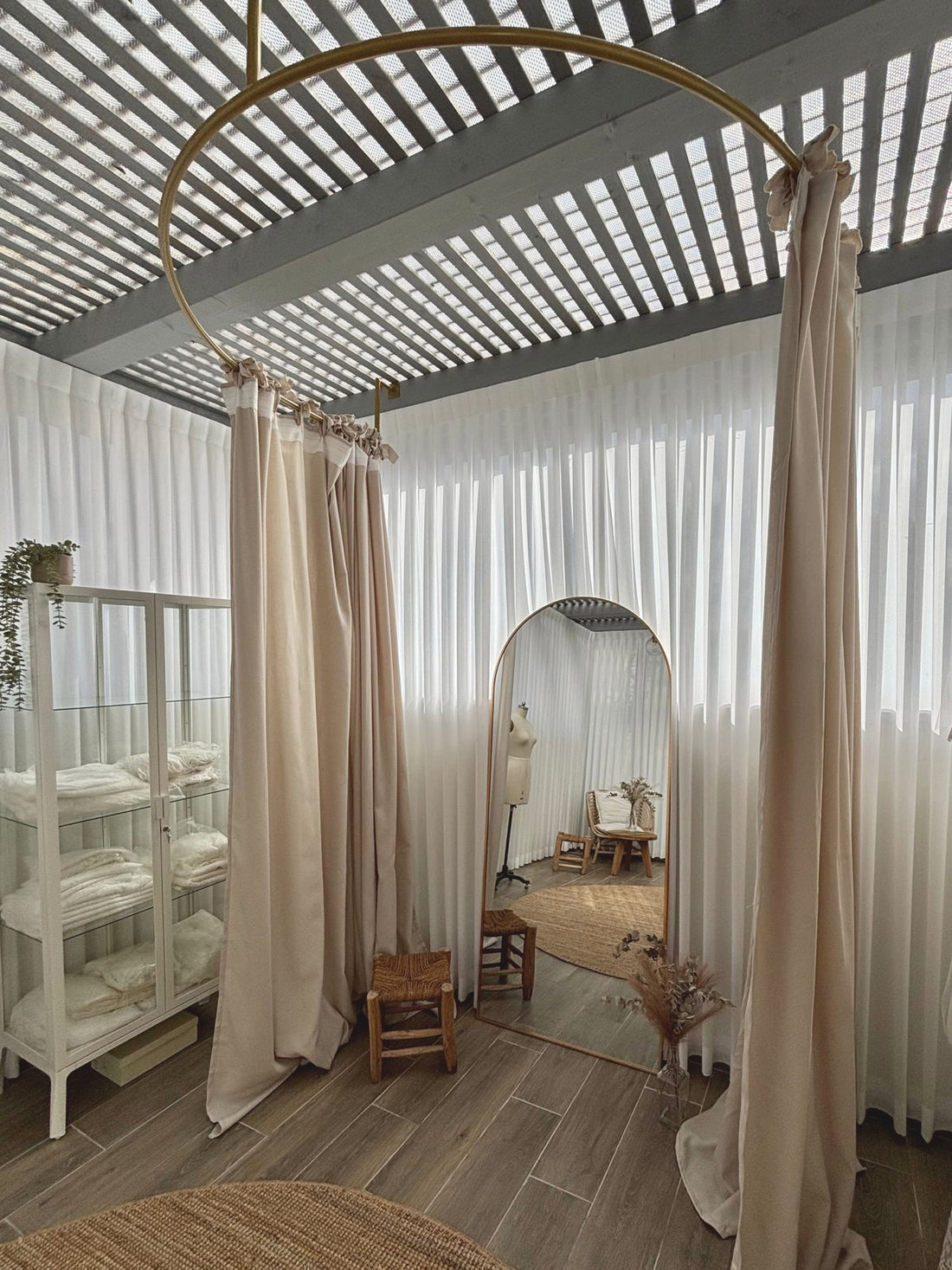 Boho bridal atelier where each made-to-measure wedding dress is produced over five to six weeks