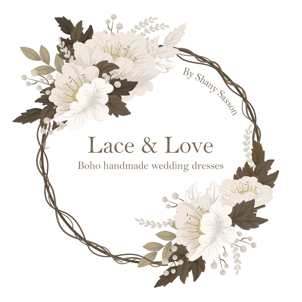 Custom Made Boho Wedding Dress, Bespoke Design by Shany Sasson | Lace & Love, Israel