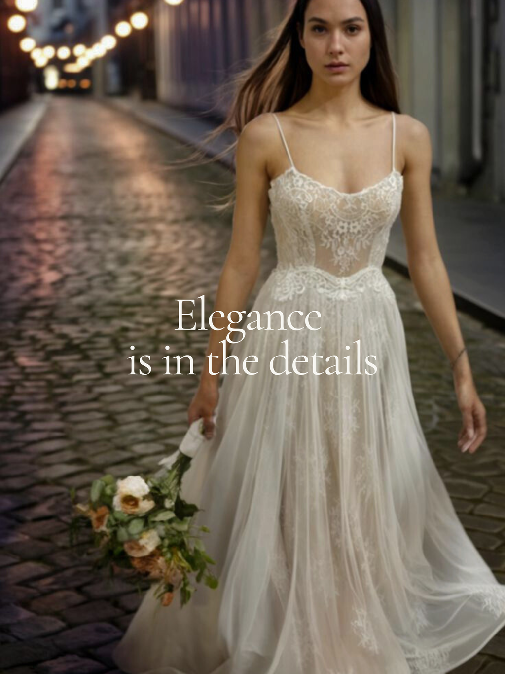 Aurora Gown, Vintage French Lace and Tulle Boho Wedding Dress, Made to Measure | Lace & Love by Shany Sasson