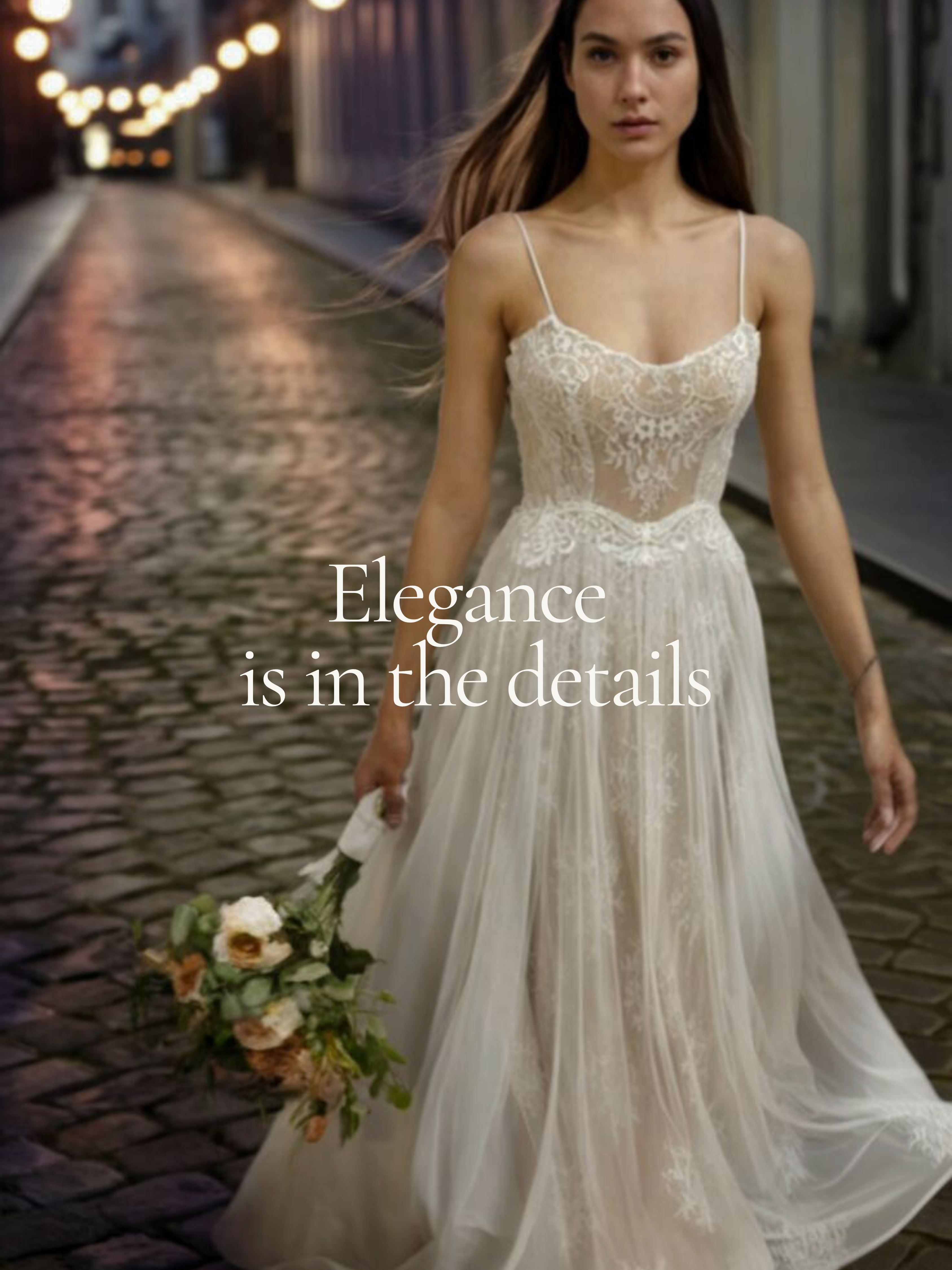 Aurora Gown, Vintage French Lace and Tulle Boho Wedding Dress, Made to Measure | Lace & Love by Shany Sasson