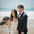 Beach Wedding Dress in Chiffon and French Lace, Made to Measure in Israel | Lace & Love by Shany Sasson