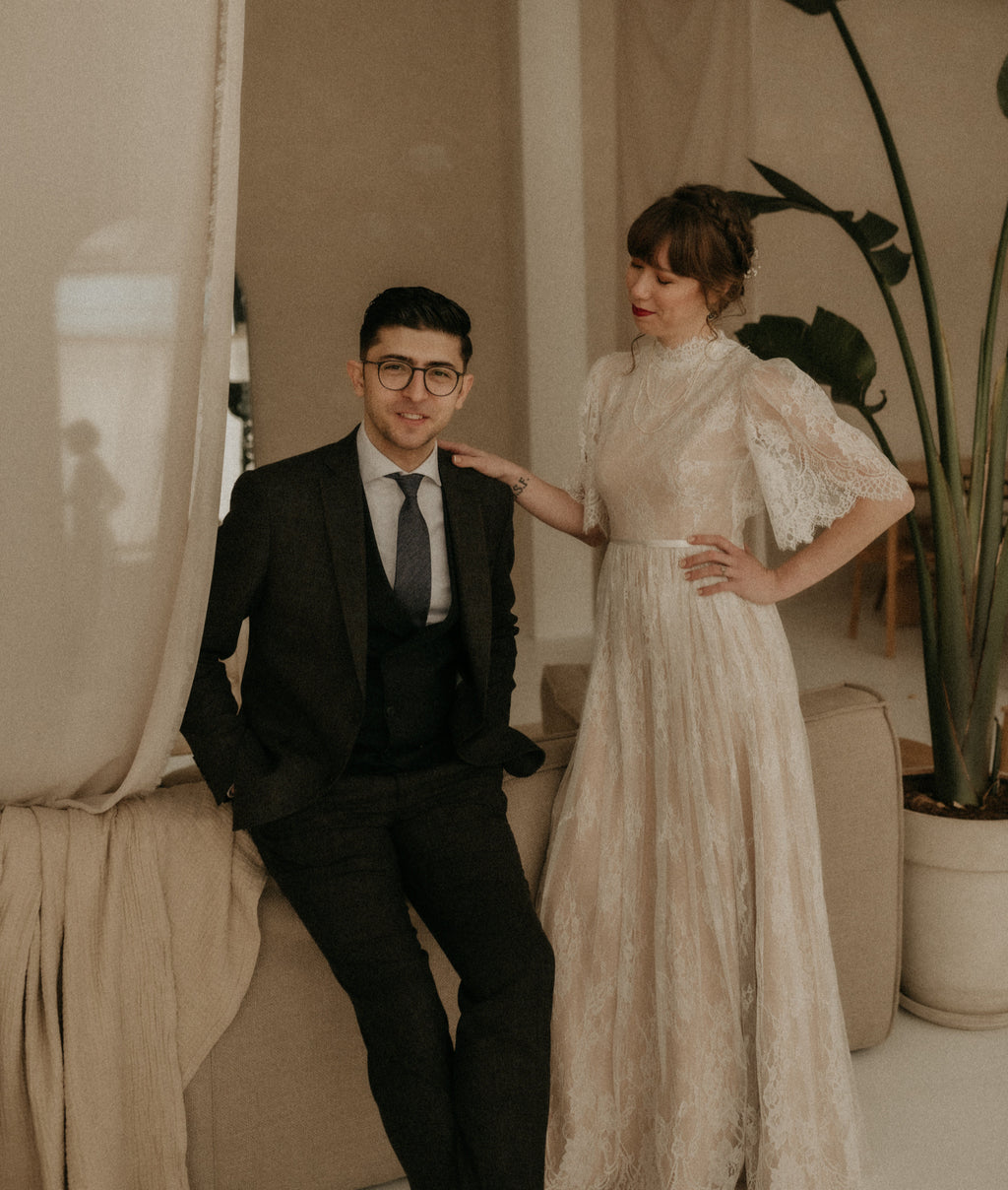 Evelyn Gown, Bohemian A-Line Wedding Dress, Made to Measure in Israel | Lace & Love by Shany Sasson