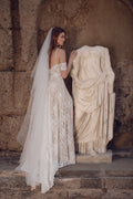 Floor Length Soft Tulle Wedding Veil, Handmade in Israel | Lace & Love by Shany Sasson
