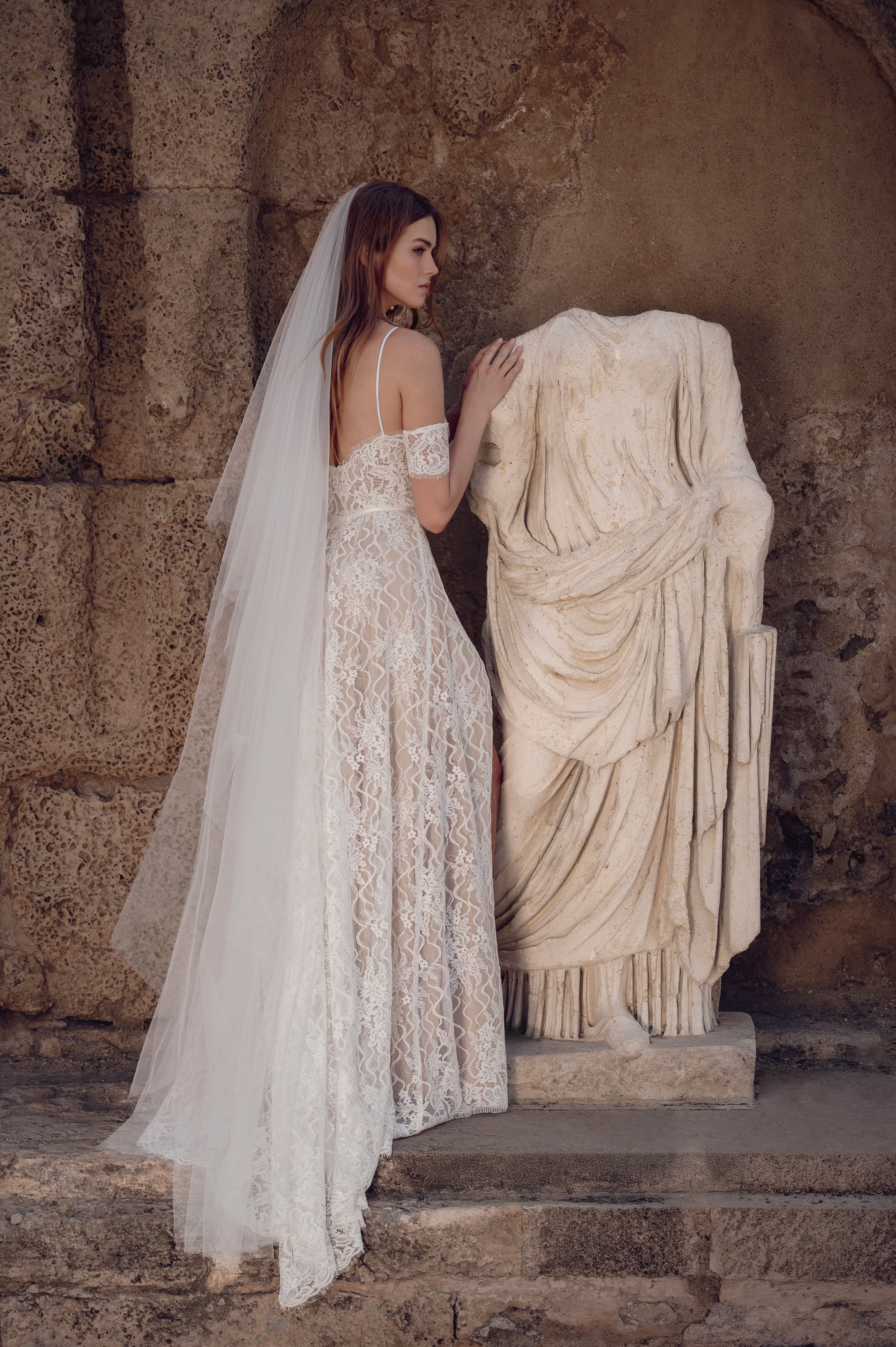 Floor Length Soft Tulle Wedding Veil, Handmade in Israel | Lace & Love by Shany Sasson