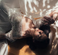 Mira Gown — flutter sleeve vintage lace boho wedding dress, made to measure by Lace & Love (view 1)