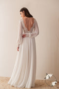 Opal Gown — long sleeve classic lace wedding dress, made to measure by Lace & Love (view 1)