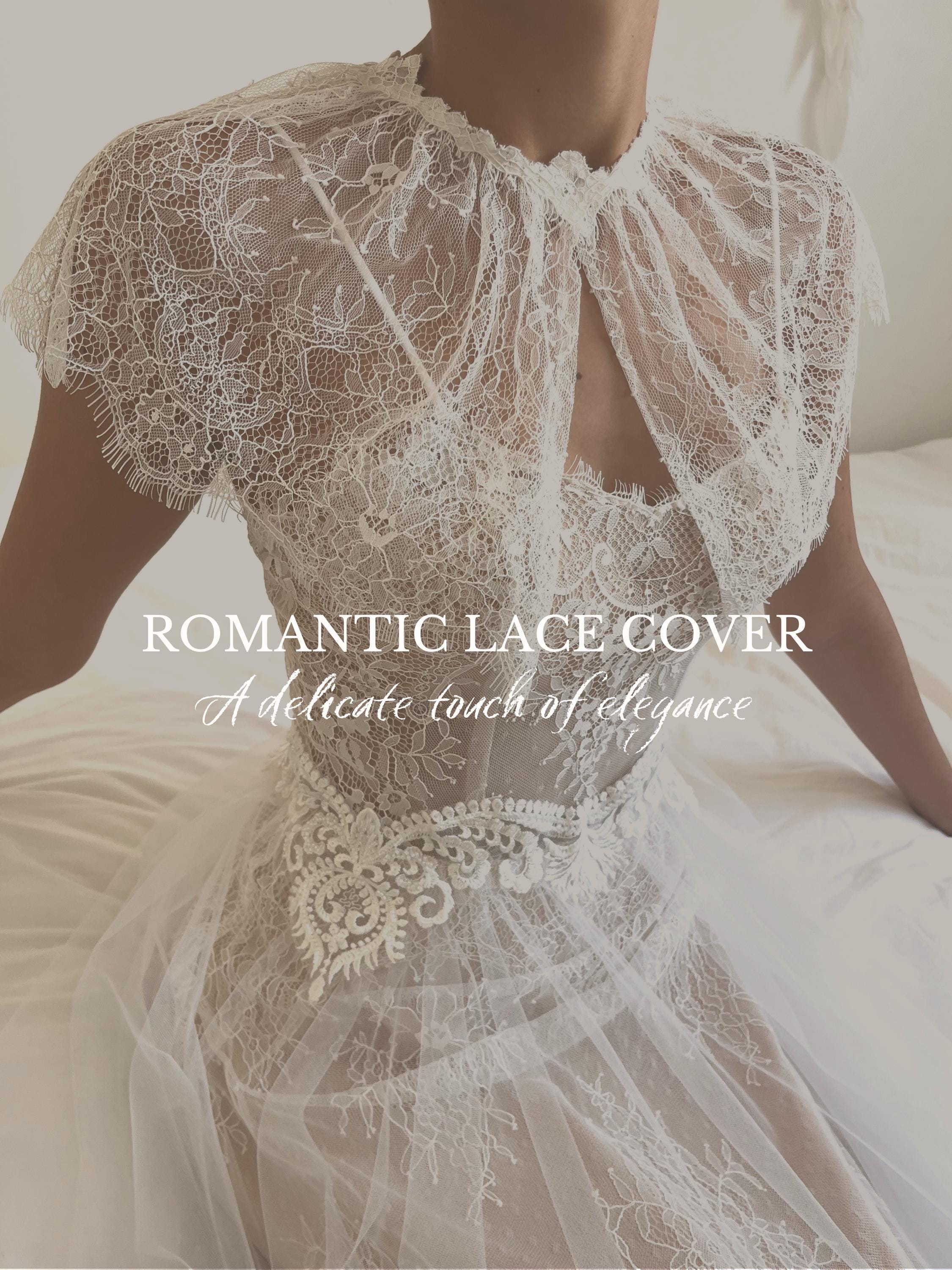 Delicate Lace Bridal Shoulder Cover by Lace & Love (view 1)