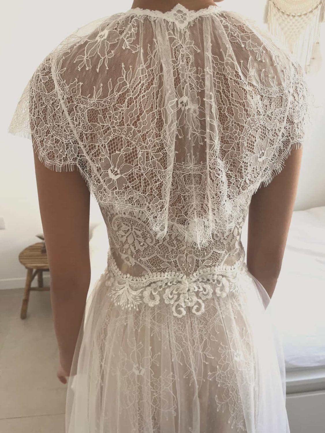 Delicate Lace Bridal Shoulder Cover by Lace & Love (view 3)