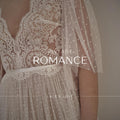Freya Gown — flutter sleeve vintage lace boho wedding dress, made to measure by Lace & Love (view 1)