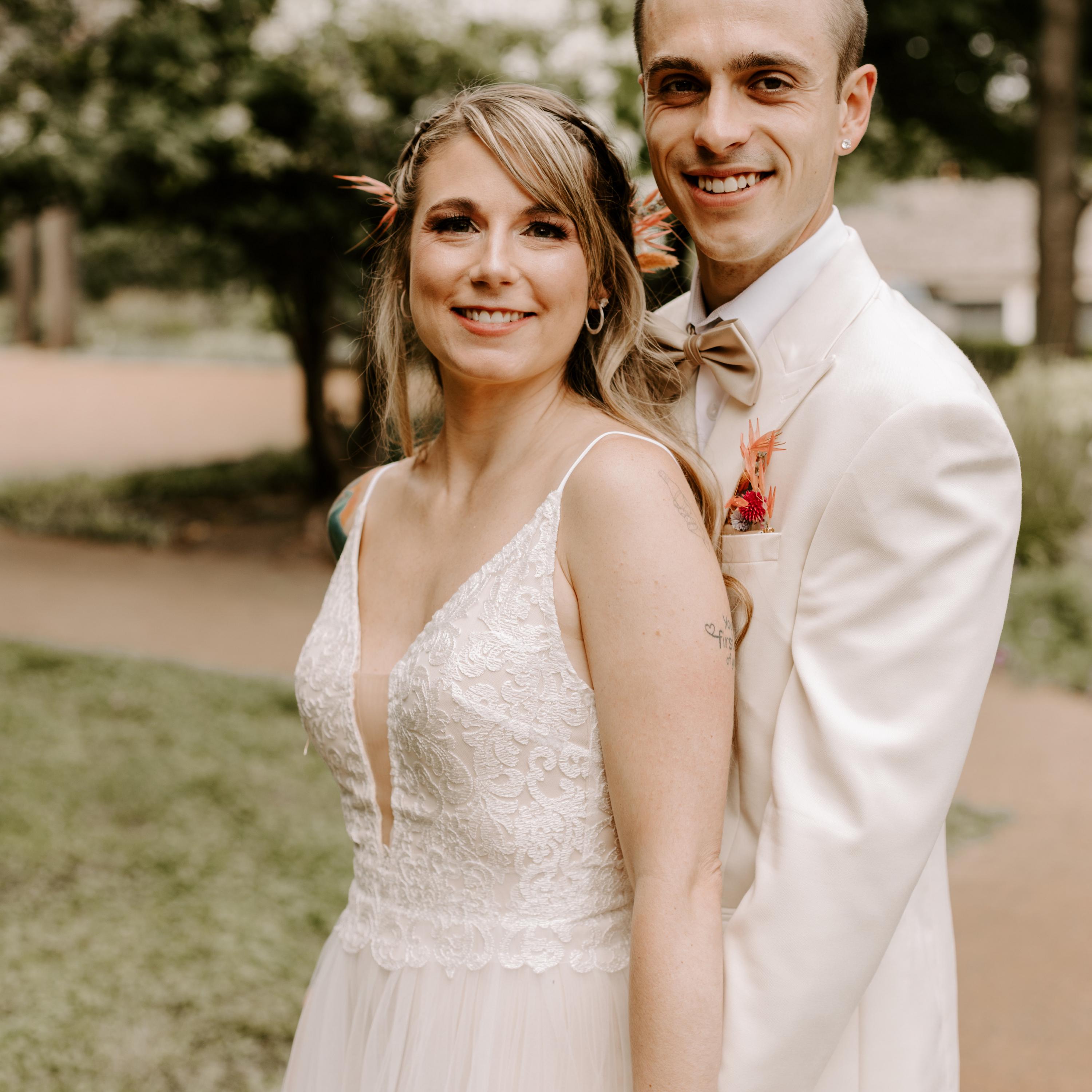 Thea Gown — lace & tulle boho wedding dress, made to measure by Lace & Love (view 3)