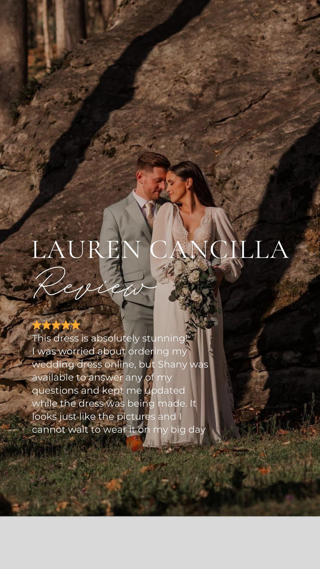 Isla Gown — long sleeve lace & chiffon boho wedding dress, made to measure by Lace & Love (view 6)