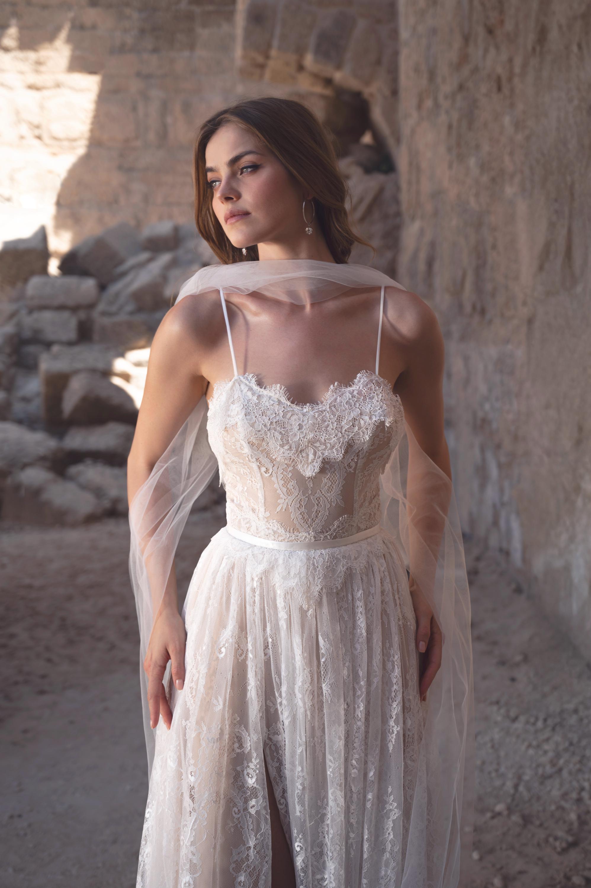 Soft Tulle Wedding Shawl by Lace & Love (view 2)