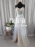 Vera Gown — sweetheart lace & tulle boho wedding dress, made to measure by Lace & Love (view 1)