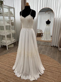 Stella Gown — lace & chiffon boho wedding dress, made to measure by Lace & Love (view 1)