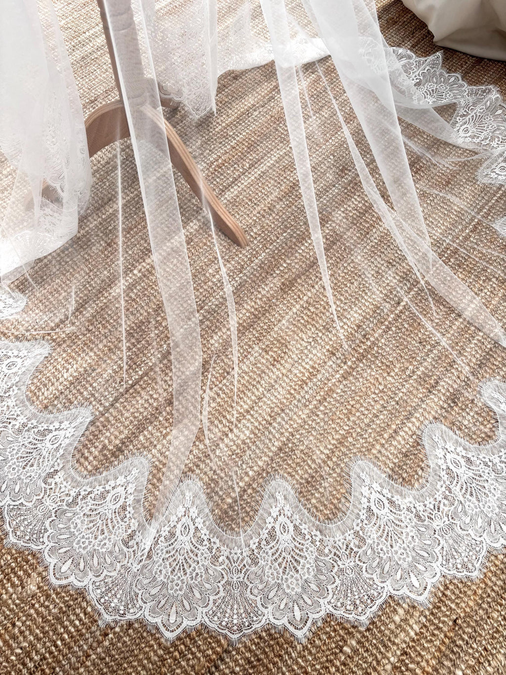 Cathedral Lace Wedding Veil by Lace & Love (view 2)
