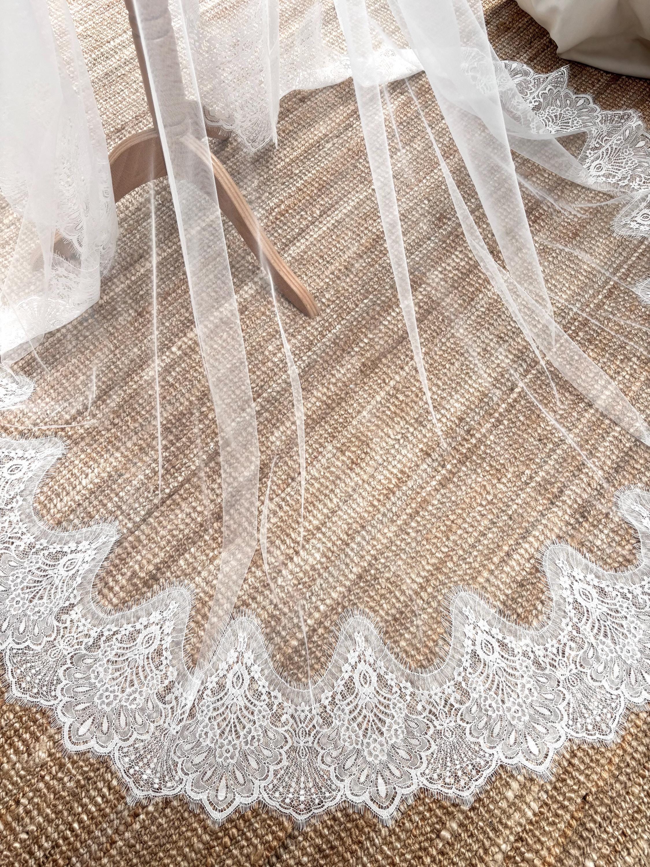 Cathedral Lace Wedding Veil by Lace & Love (view 2)