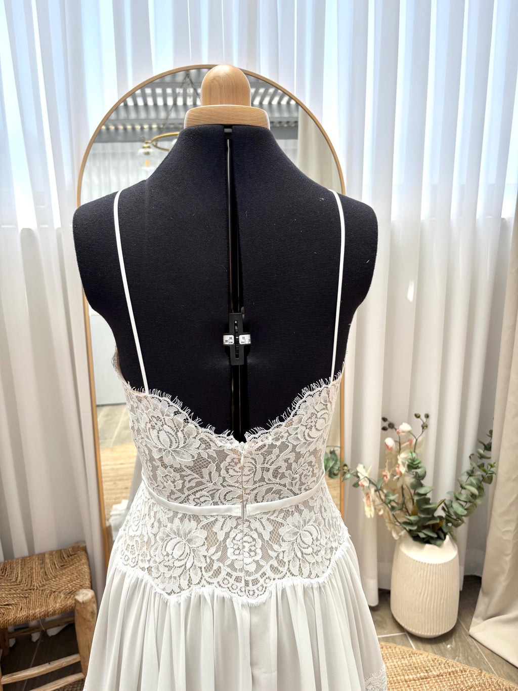 Luna Gown — sweetheart lace & tulle boho wedding dress, made to measure by Lace & Love (view 3)