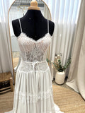 Luna Gown — sweetheart lace & tulle boho wedding dress, made to measure by Lace & Love (view 1)