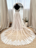 Flora Gown — sweetheart lace & tulle boho wedding dress, made to measure by Lace & Love (view 1)