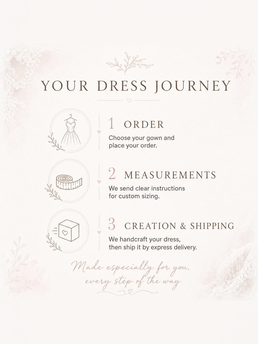 Rosalie Gown — short sleeve lace & chiffon boho wedding dress, made to measure by Lace & Love (view 7)