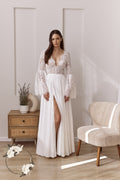Long Sleeves Boho Lace Wedding Dress, Made to Measure in Israel | Lace & Love by Shany Sasson