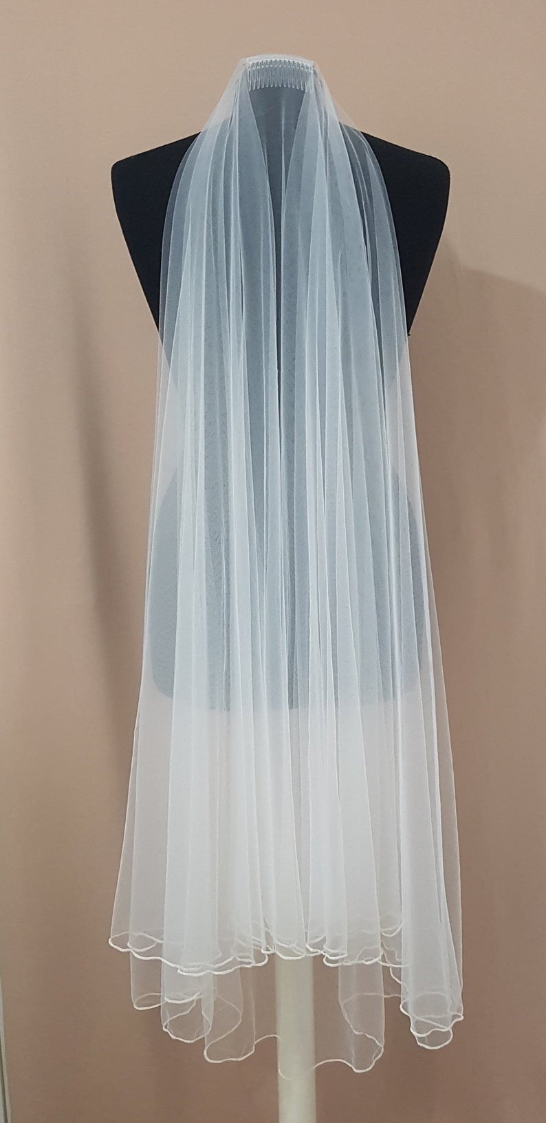 Long Tulle Wedding Veil, Handmade in Israel | Lace & Love by Shany Sasson