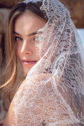 Romantic French Lace Wedding Veil, Handmade in Israel | Lace & Love by Shany Sasson