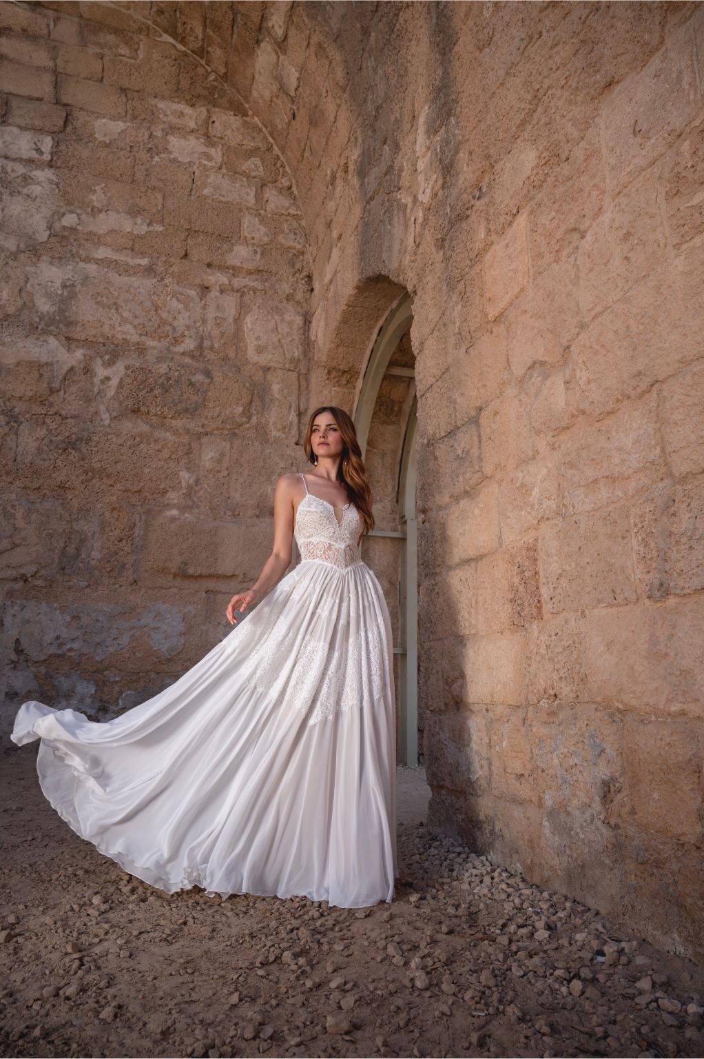 Selene Gown, vintage boho lace wedding dress by Lace & Love - view 7